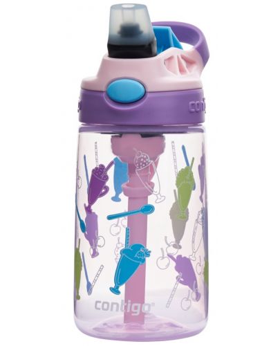 Детска бутилка за вода Contigo Easy Clean - Strawberry Shakes, 420 ml - 1