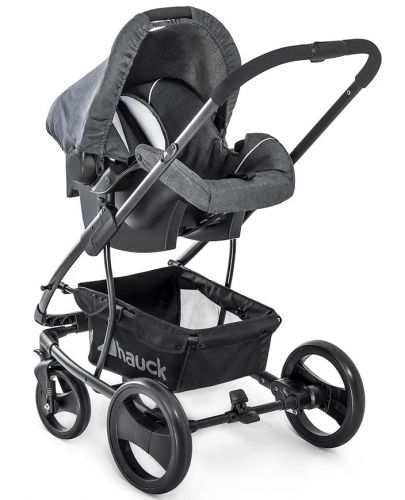 Детска количка Hauck - Pacific 4 Shop N drive, Melange charcoal - 4