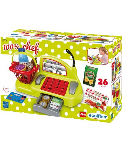 Детска играчка Ecoiffier - Касов апарат с продукти - 2
