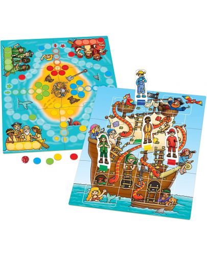 Orchard Toys Детска образователна игра Пирати змии и стълби § Людо - 2