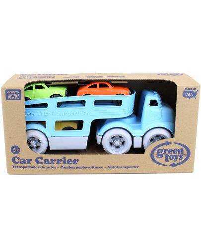Детска играчка Green Toys - Автовоз, с 3 колички - 2