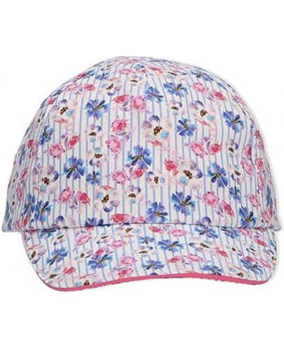 Детска лятна шапка с козирка с UV 50+ защита Sterntaler - На цветчета, 53 cm, 2-4 години  - 4
