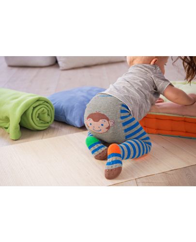 Детски чорапогащник за пълзене Sterntaler - С маймунка, 92 cm, 2-3 години - 3