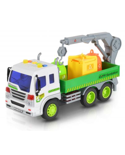 Детска играчка Moni Toys - Камион с контейнери и кран, 1:16 - 3