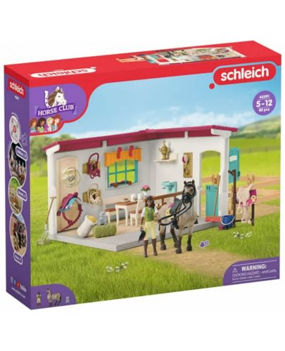 Детски игрален комплект Schleich Horse Club - Стая за почивка в конюшнята - 2