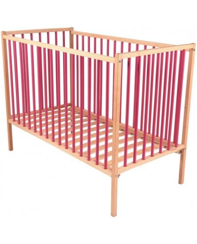 Детско легло Combelle - Remi, натурално с розово - 3