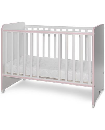 Детско легло Lorelli - Sweet Dream, 60 x 120 cm, бяло и розово - 4