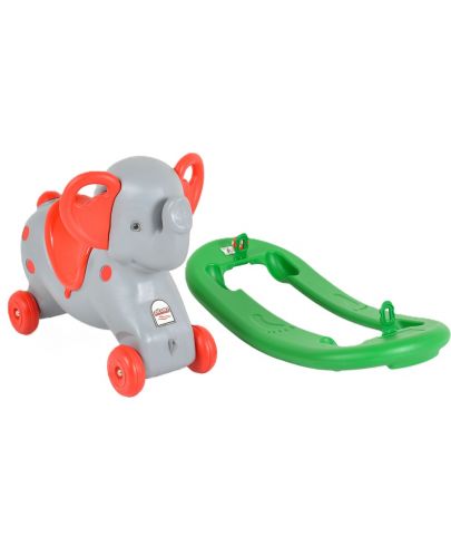 Детска играчка за люлеенe Pilsan - Слонче, сива - 6