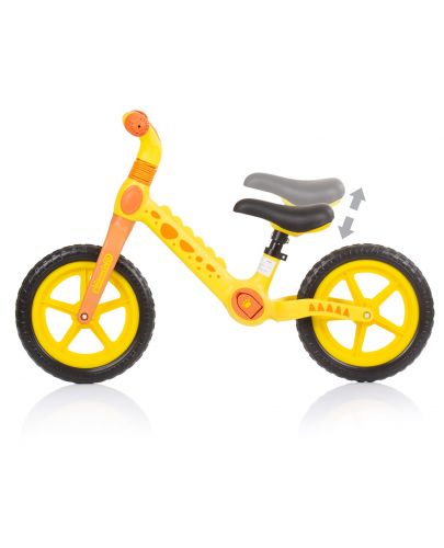Детско колело за баланс Chipolino - Дино, жълто и оранжево - 3