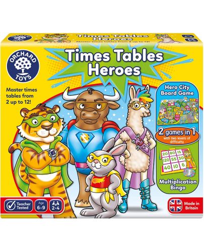 Детска игра Orchard Toys - Герои на таблицата за умножение  - 1