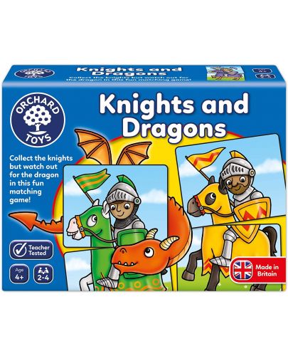 Детска образователна игра Orchard Toys - Рицари и дракони - 1