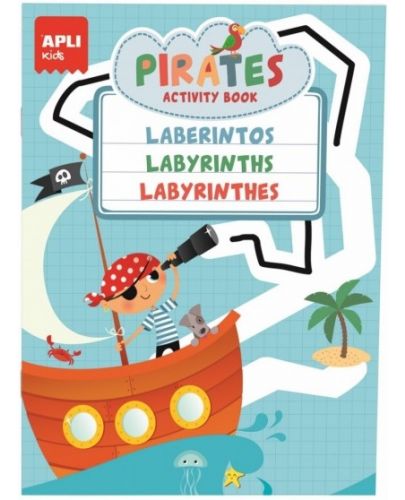 Детска чантичка с 3 занимателни книжки Apli - Пирати - 5