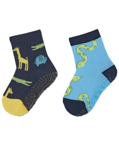 Детски чорапи със силиконова подметка Sterntaler - 19/20, 12-18 месеца, 2 чифта - 1