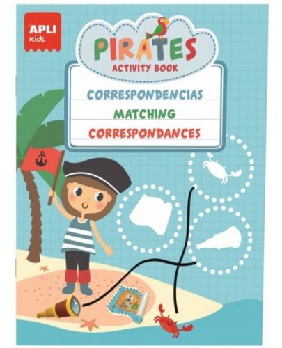Детска чантичка с 3 занимателни книжки Apli - Пирати - 4