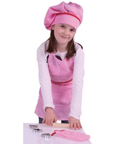 Детски готварски комплект Bigjigs - За обличане, розов - 2