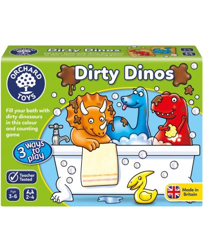 Детска образователна игра Orchard Toys - Мръсни динозаври - 1