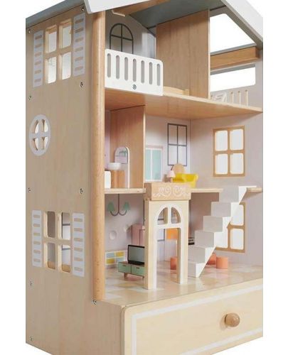 Детска дървена къща за кукли Classic World - 2