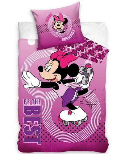 Детски спален комплект от 2 части Sonne  - Minnie Mouse Roller-Skating - 1