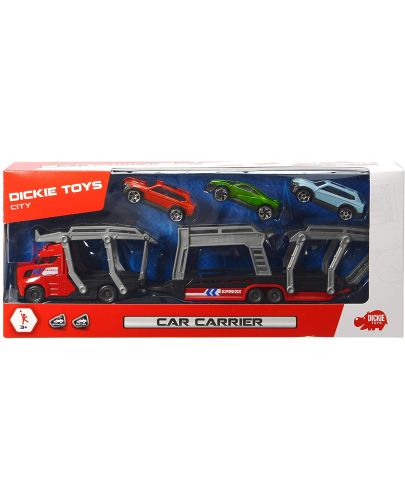 Детска играчка Dickie Toys -  Автовоз с три коли, асортимент - 1