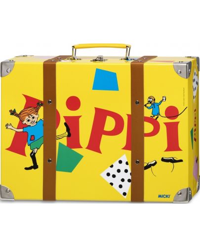 Детски куфар Pippi - Големият куфар на Пипи, жълт, 32 cm - 1