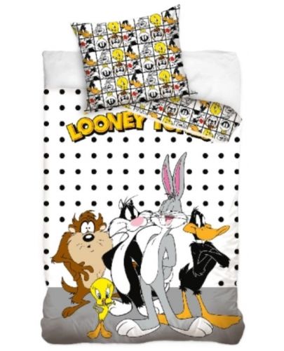 Детски спален комплект Sonne - Looney Tunes, 2 части - 1