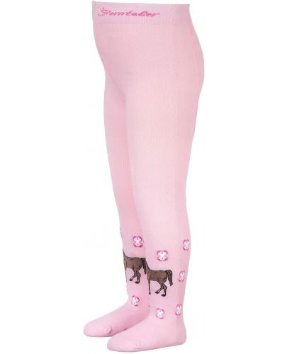 Детски памучен чорапогащник Sterntaler - Пони, 110-116 cm, 4-5 години, розов - 2