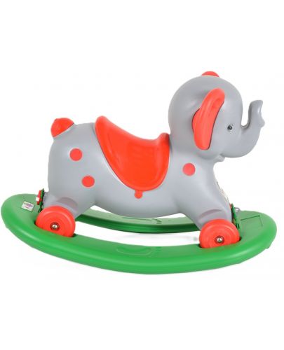 Детска играчка за люлеенe Pilsan - Слонче, сива - 4