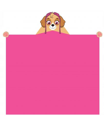 Детско одеяло с 3D качулка Sonne - Скай Paw Patrol, 110 x 140 cm, розово - 1