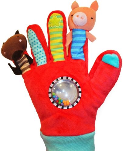 Детска ръкавица за игра Eurekakids, с кукли - 1