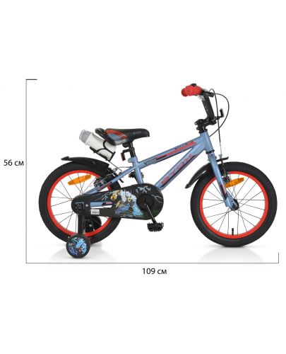 Детски велосипед Byox - Monster сив,  16′′ - 4