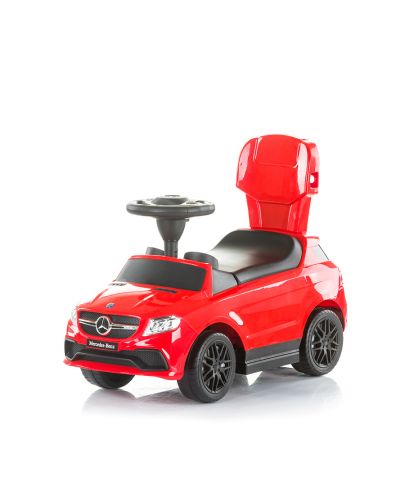 Детска кола с дръжка и сенник Chipolino - Mercedes AMG GLЕ 63, червена - 4