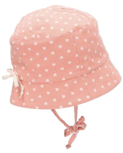 Детска лятна шапка с UV 50+ защита Sterntaler - На сърца, 51 cm, 18-24 месеца               - 2