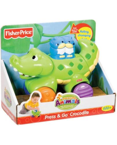 Детска играчка Fisher Price Press&Go - Крокодил - 4