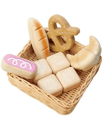 Детски дървен комплект Tender Leaf Toys - Хлебчета в кошница - 1