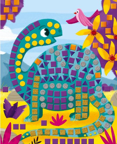Детска мозайка Janod - Динозаври - 3