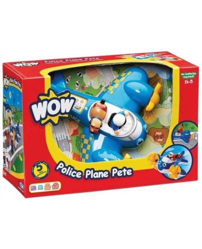Детска играчка Wow Toys Emergency - Пийт, полицейския самолет - 3