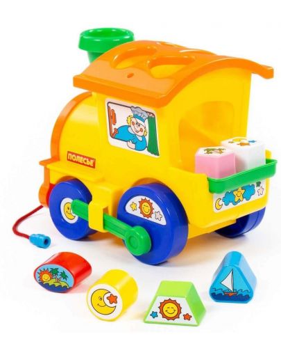 Детска играчка Polesie Toys - Сортер локомотив - 3