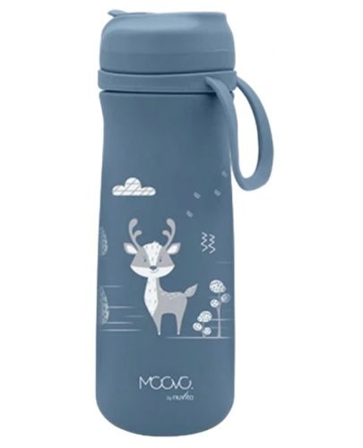 Детски термос със сламка Nuvita - 500 ml, Powder Blue - 1