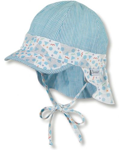Детска лятна шапка с UV 30+ защита Sterntaler - 49 cm, 12-18 месеца, синя - 1