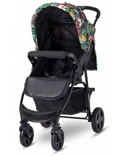 Детска количка с покривало Lorelli - Olivia Basic, Tropical flowers - 3