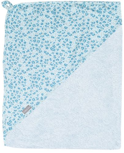 Детска хавлия Bebe-Jou - Leopard Blue, 75 x 85 cm - 1