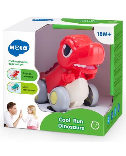 Детска играчка Hola Toys - Бързият динозавър, червен - 2
