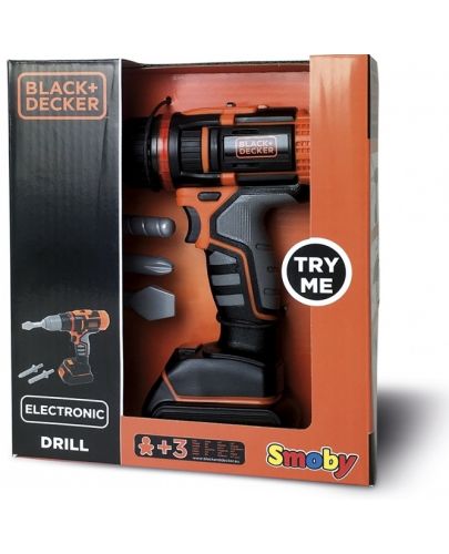 Детска играчка Smoby Black & Decker - Електрическа бормашина - 2