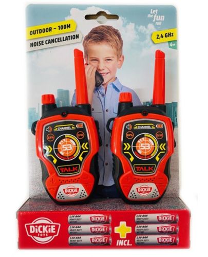 Детска играчка Dickie Toys - Уоки-токита, 2 броя, червени - 1