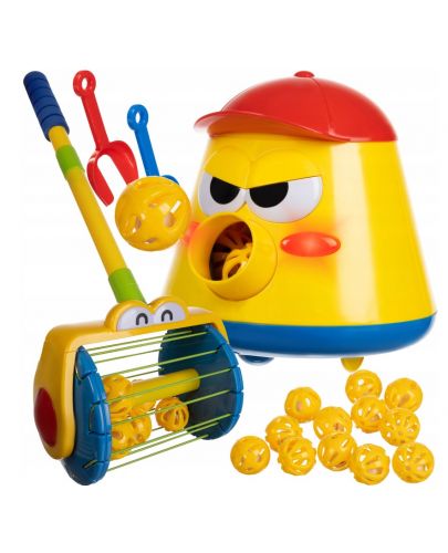 Детска играчка Kruzzel - Прахосмукачка с изстрелвач на топки - 1