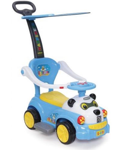 Детска кола за бутане Moni - Panda JY-Z02A, синя - 1