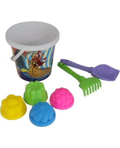 Детски плажен комплект Polesie Toys, 7 части, асортимент - 2