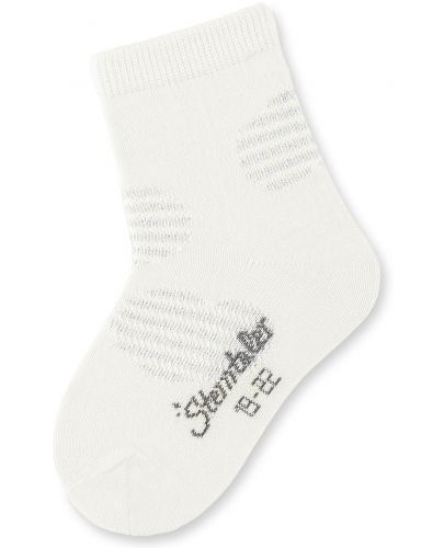 Детски чорапи Sterntaler - На сърца, 27/30 размер, 5-6 години, екрю - 1