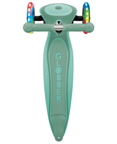 Детска сгъваема тротинетка Globber - Primo Foldable Plus Lights, мента - 4