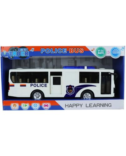 Детска играчка Ocie - Полицейски автобус със светлини и звуци - 1